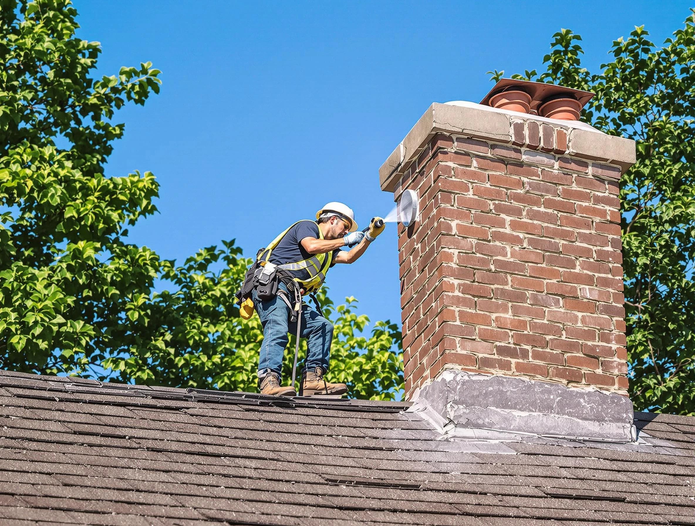 Blackstone Chimney Sweep performing an inspection with advanced tools in Blackstone, VA