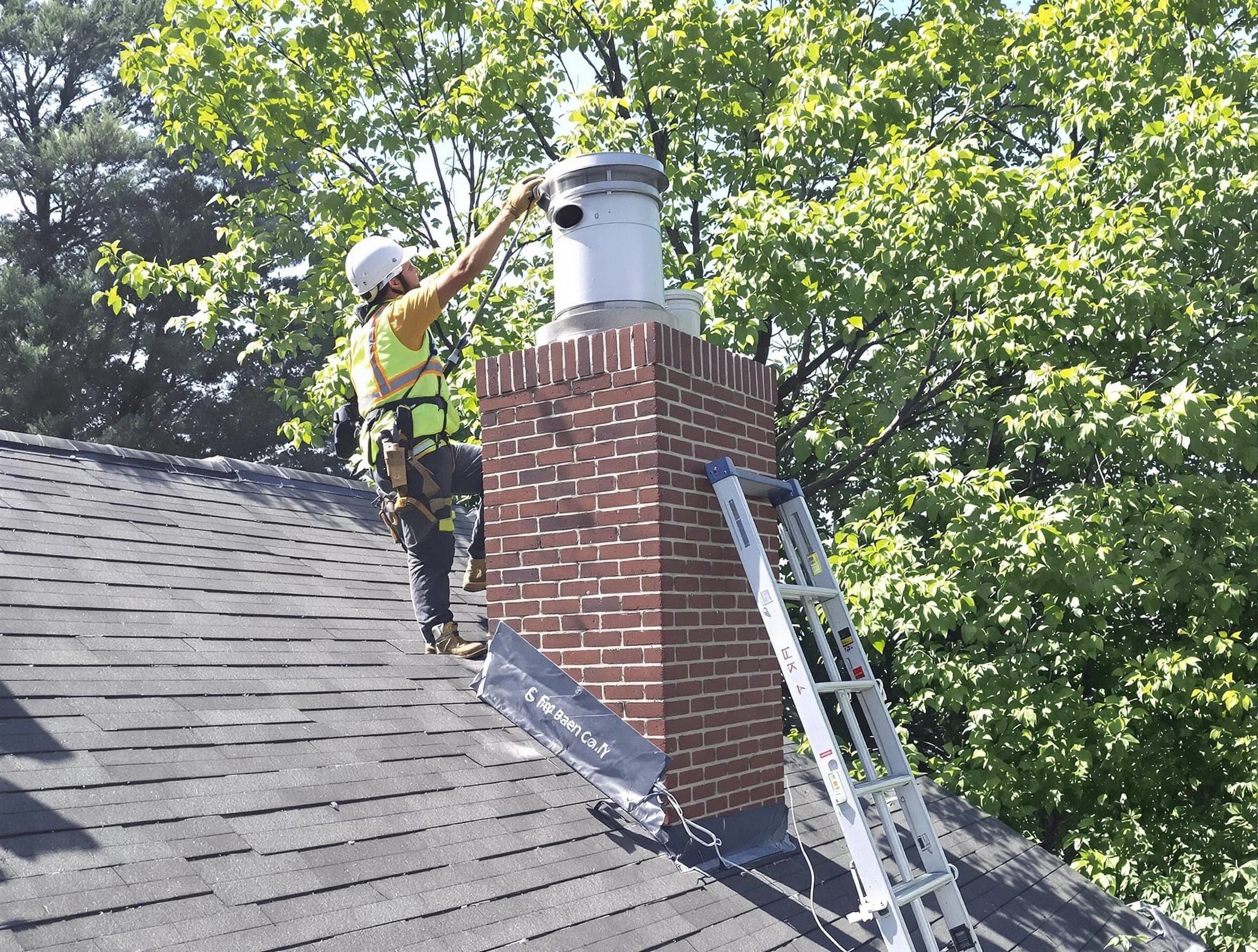 Chimney liner inspection by Blackstone Chimney Sweep in Blackstone, VA