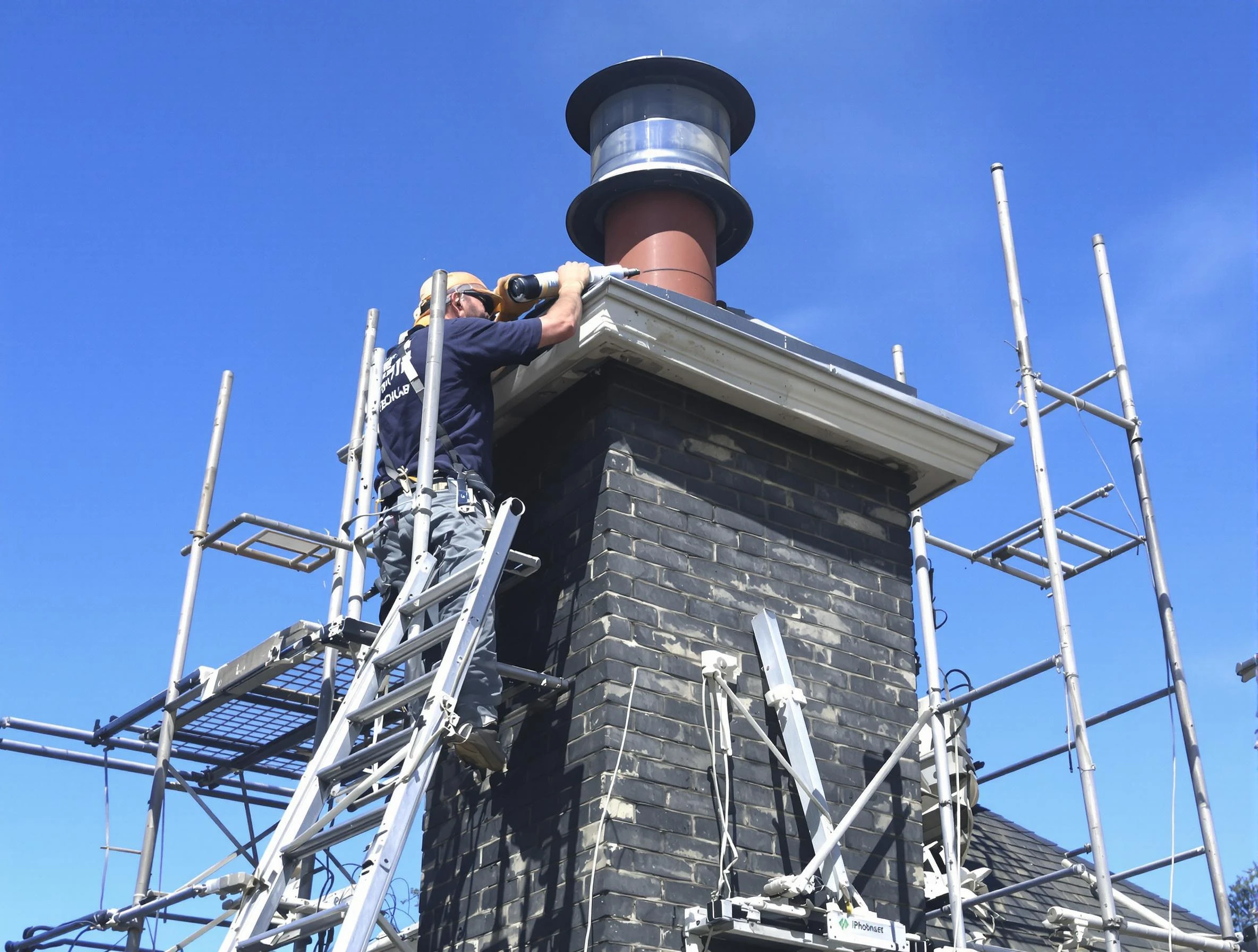 Sturdy chimney crown finished by Blackstone Chimney Sweep in Blackstone, VA