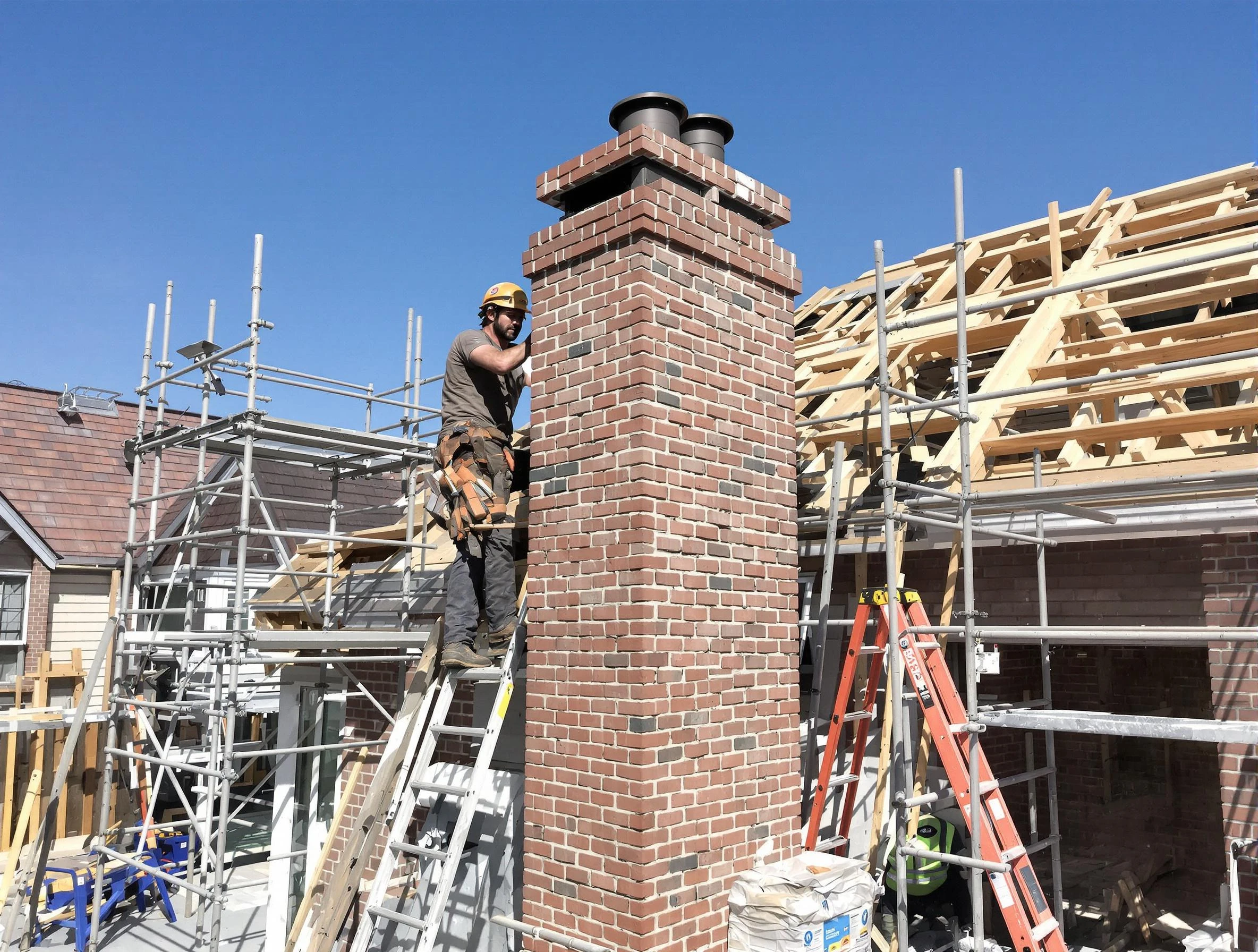 New chimney installation completed by Blackstone Chimney Sweep in Blackstone, VA