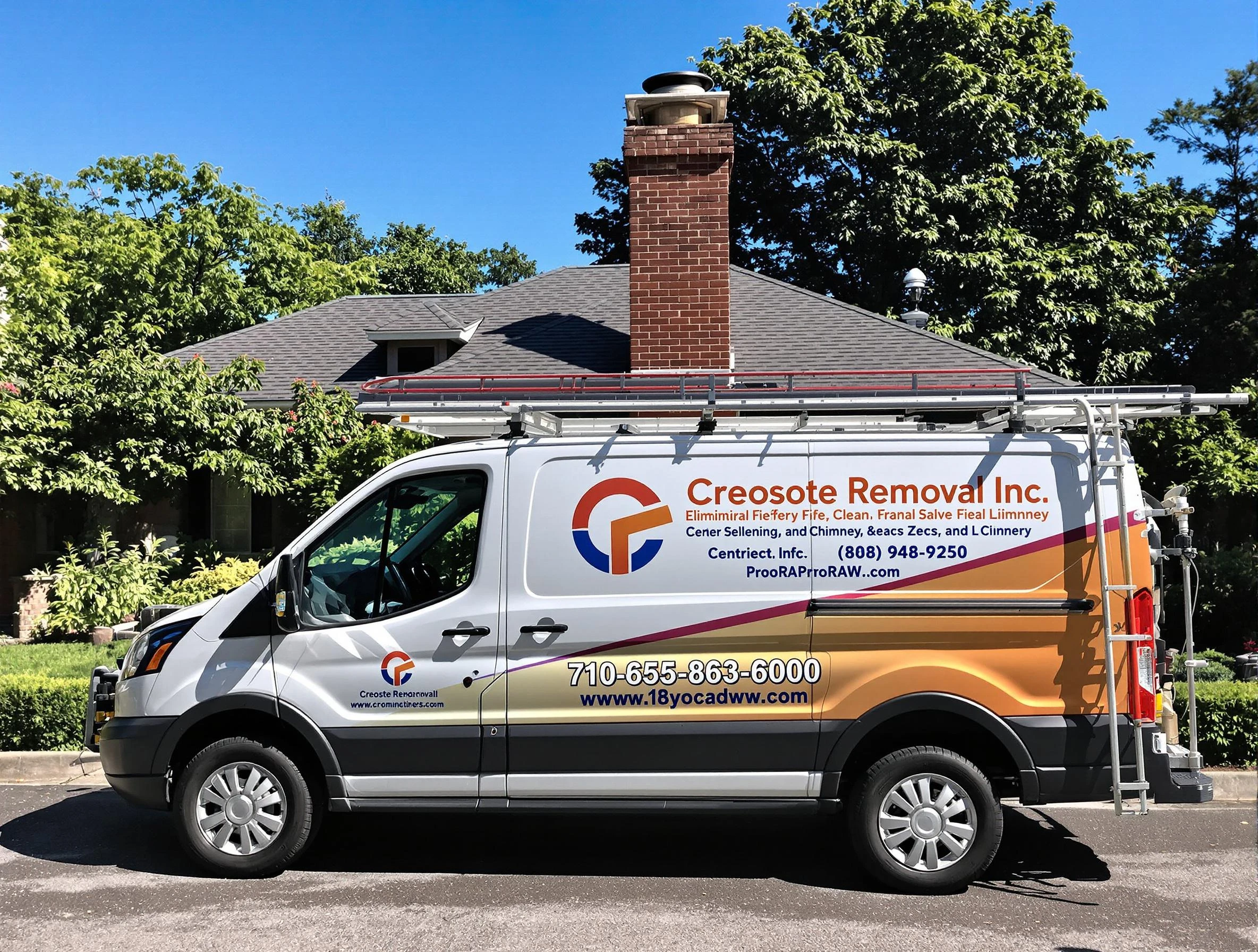 Blackstone Chimney Sweep technician removing creosote safely in Blackstone, VA